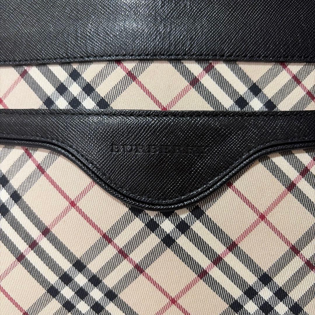 美品♡ BURBERRY バーバリー ノバチェック×レザー ハンドバッグ