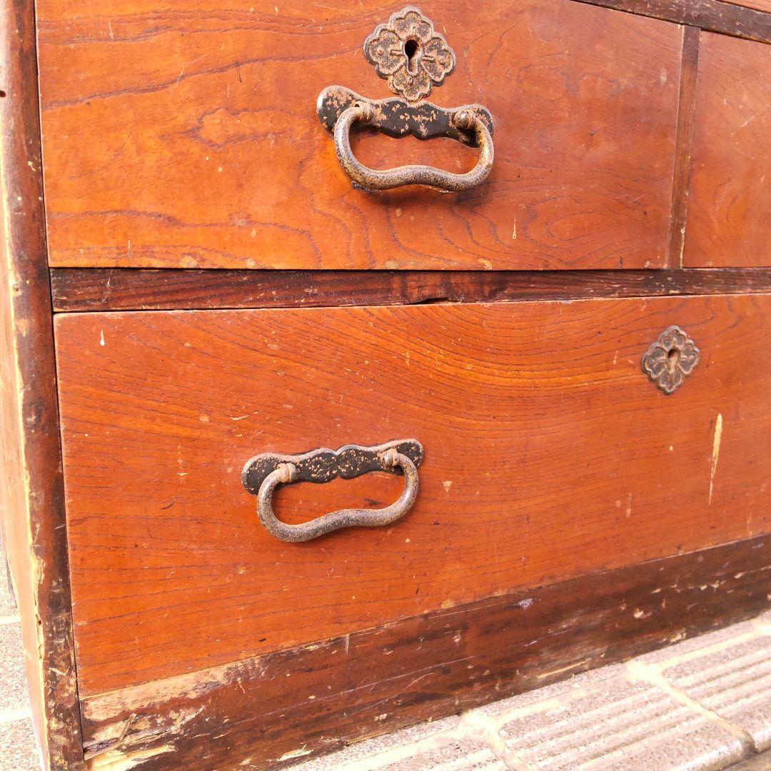 帳場箪笥 古民家 アンティーク 古道具 レトロ 明治 大正 古箪笥 ビンテージ