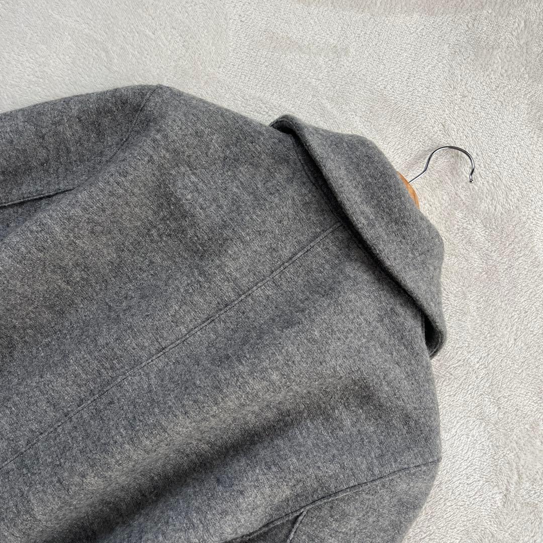 ●23区　ダブル　ロング　チェスターコート　ベルト　女優襟　イタリア製生地