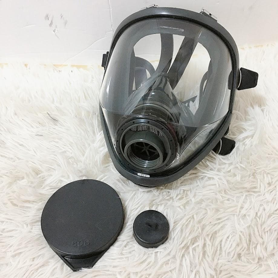重松 GM164 防毒マスク シゲマツ 直結式 Mサイズ 【中古品】