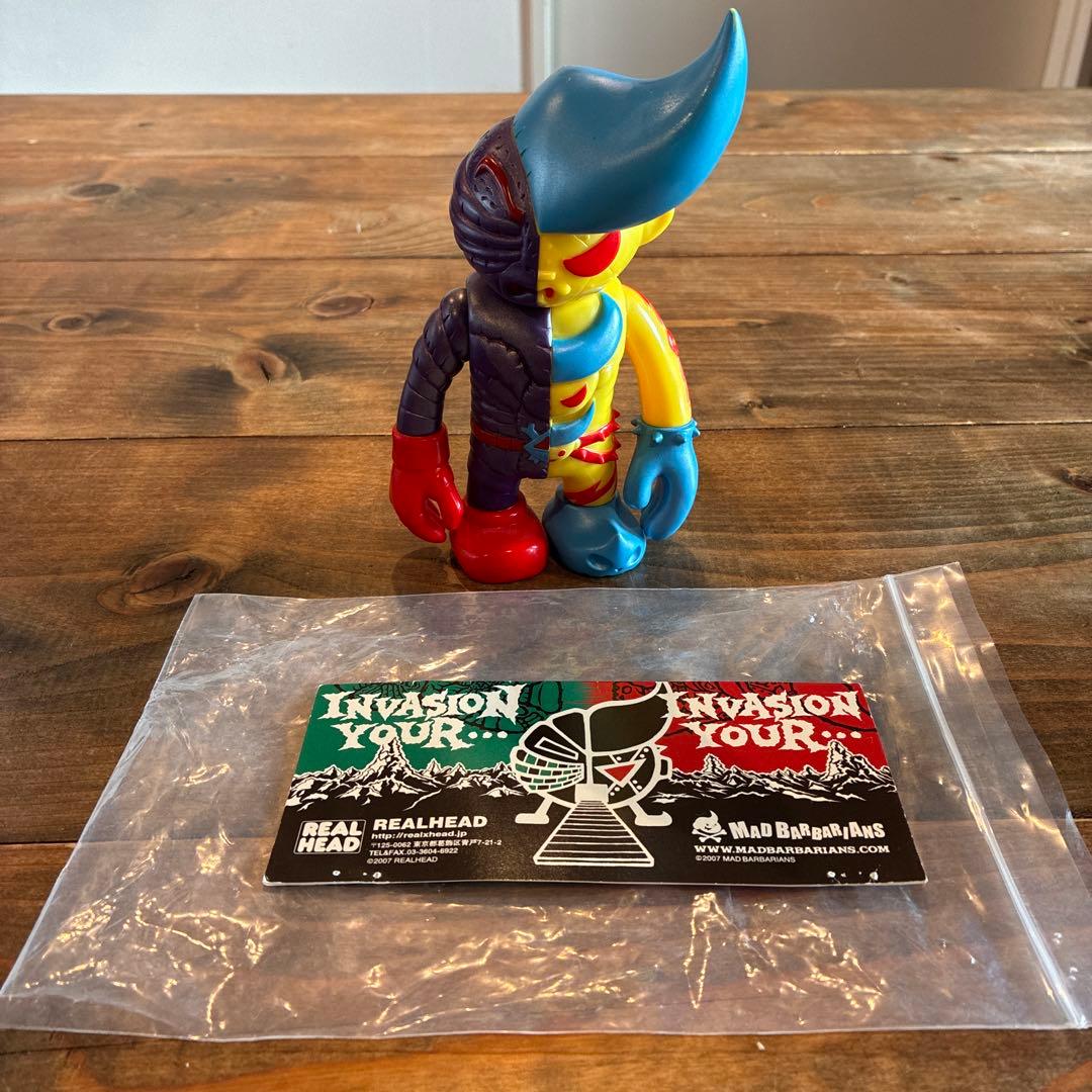 マッドバーバ　リアンズ　リアルヘッド ソフビ （袋・ヘッダー付）ツートンカラー