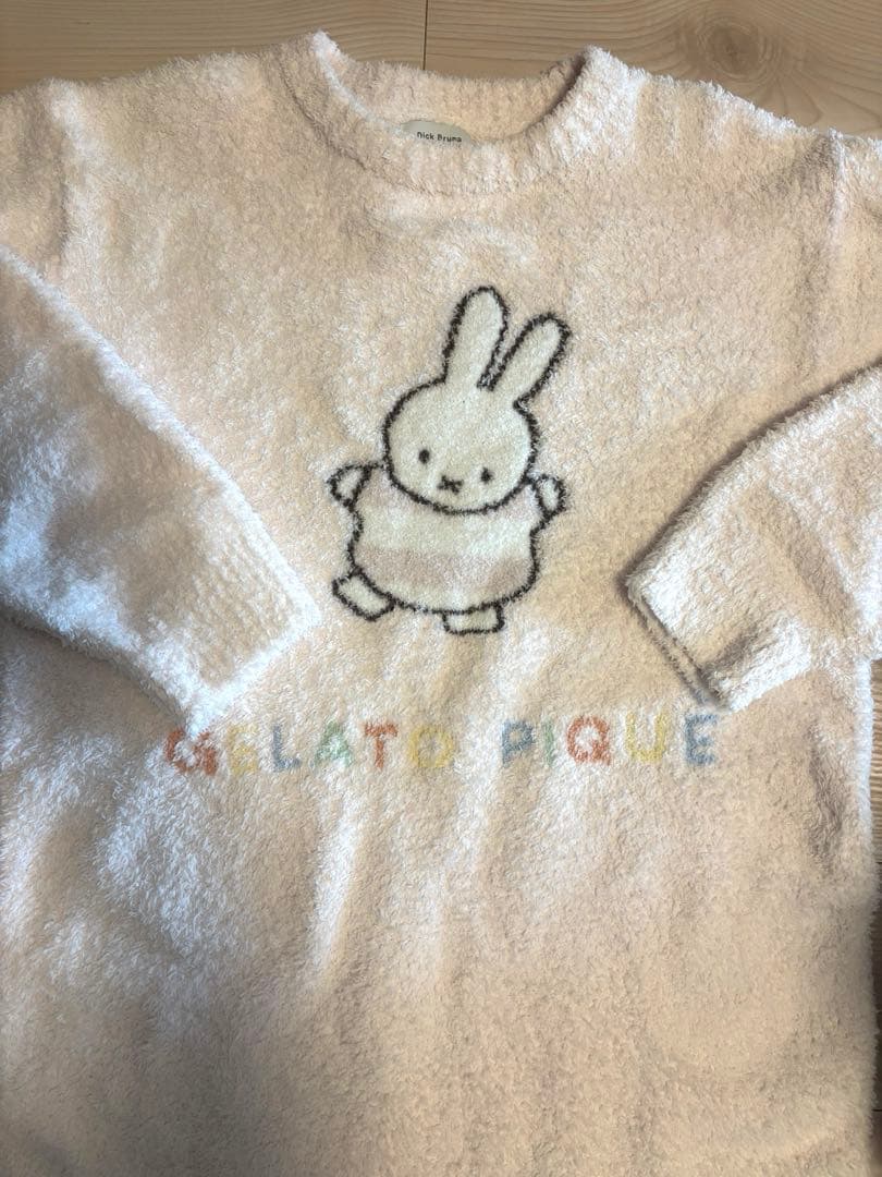 タグ付き未使用gelato pique ミッフィー ベビモコジャガードワンピース