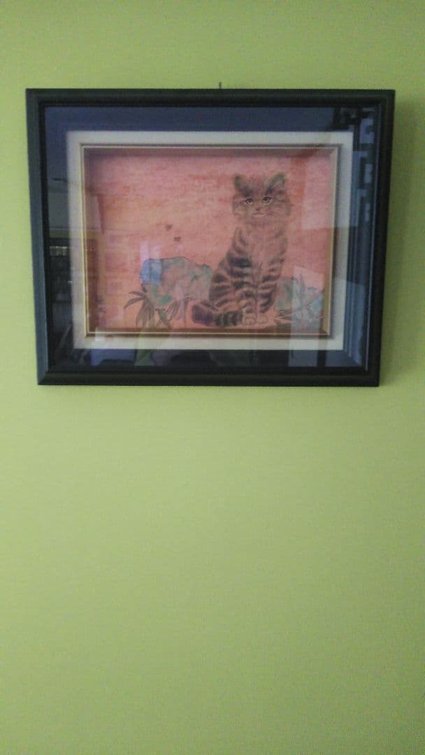 猫    日本画・彩墨画