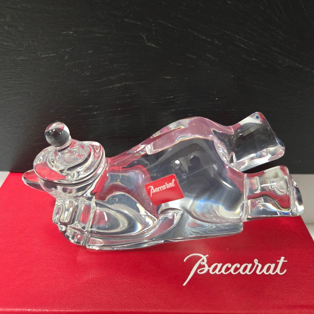 Baccarat ノエル　スライディング　ベア　フィギュリン