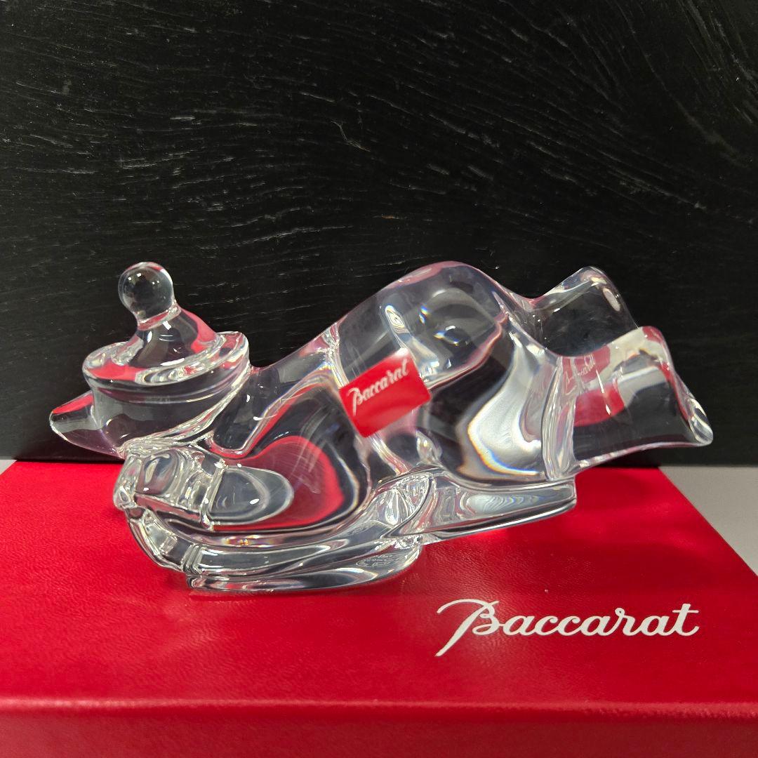 Baccarat ノエル　スライディング　ベア　フィギュリン