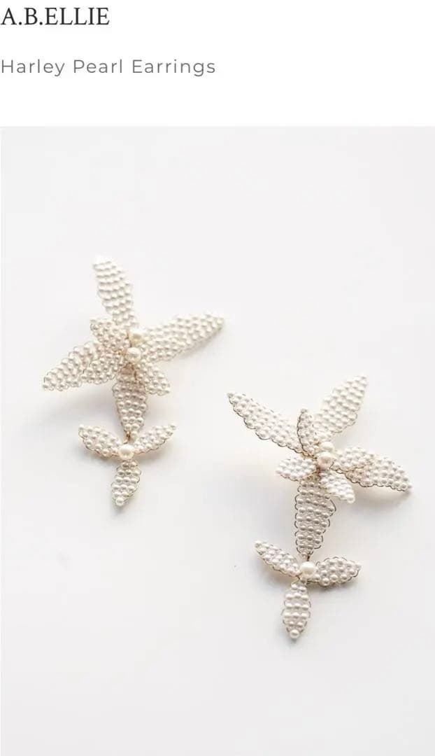 a.b.ellie Harley Pearl Earrings（ピアス）