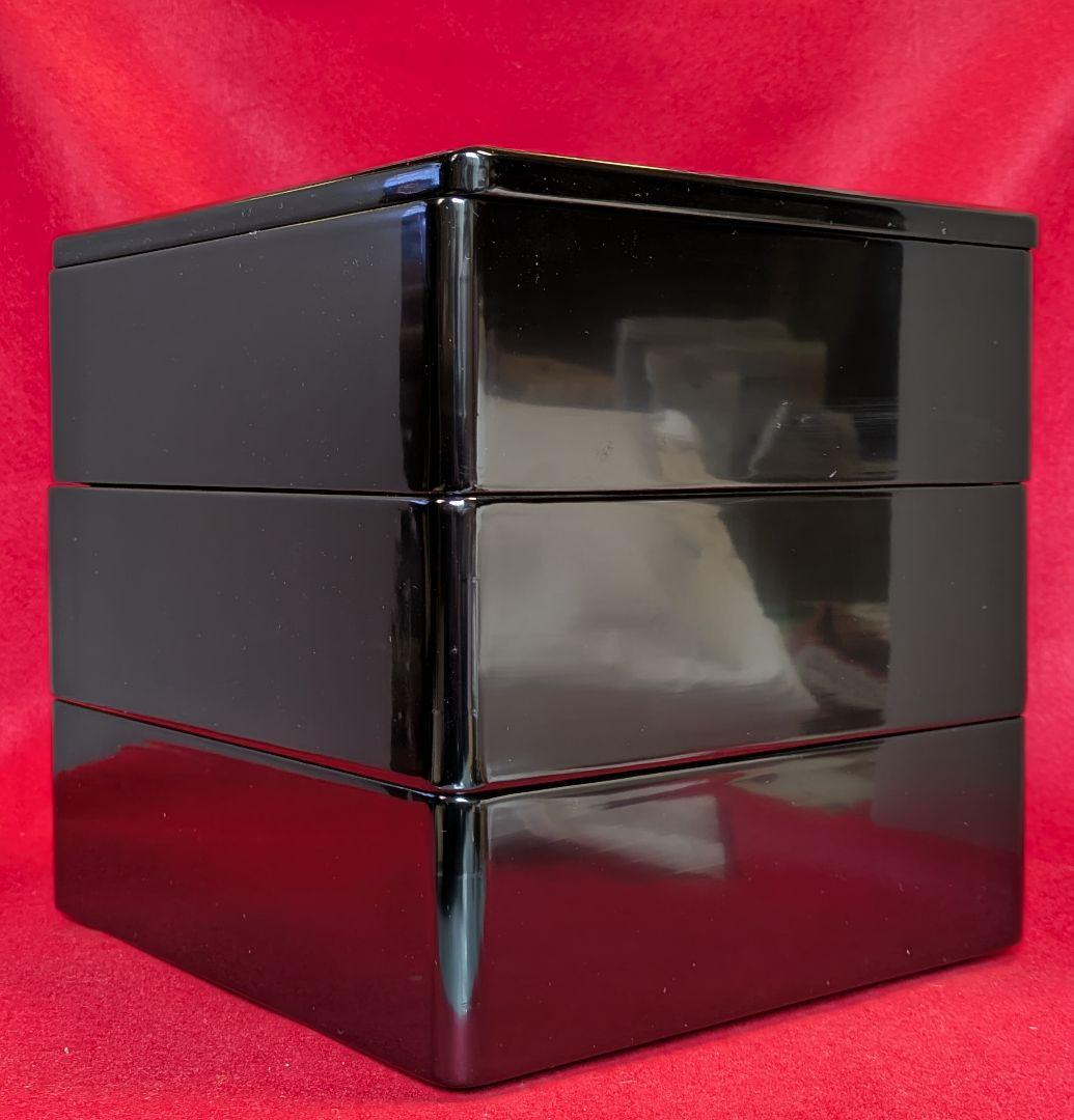 重箱/秋田県 伝統工芸品 川連漆器 三段重/天然木 本漆塗 三段 重箱