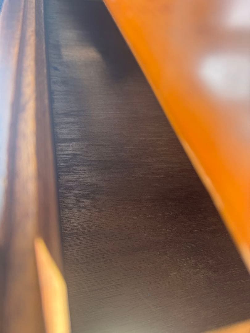 ★処分価格★脚付き　アンティーク　木製5段タンス ブラウン