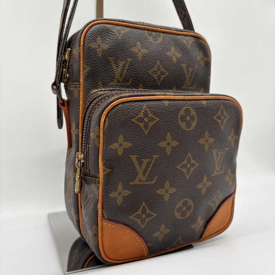 【美品】ルイヴィトン アマゾン モノグラム ショルダーバッグ レザー