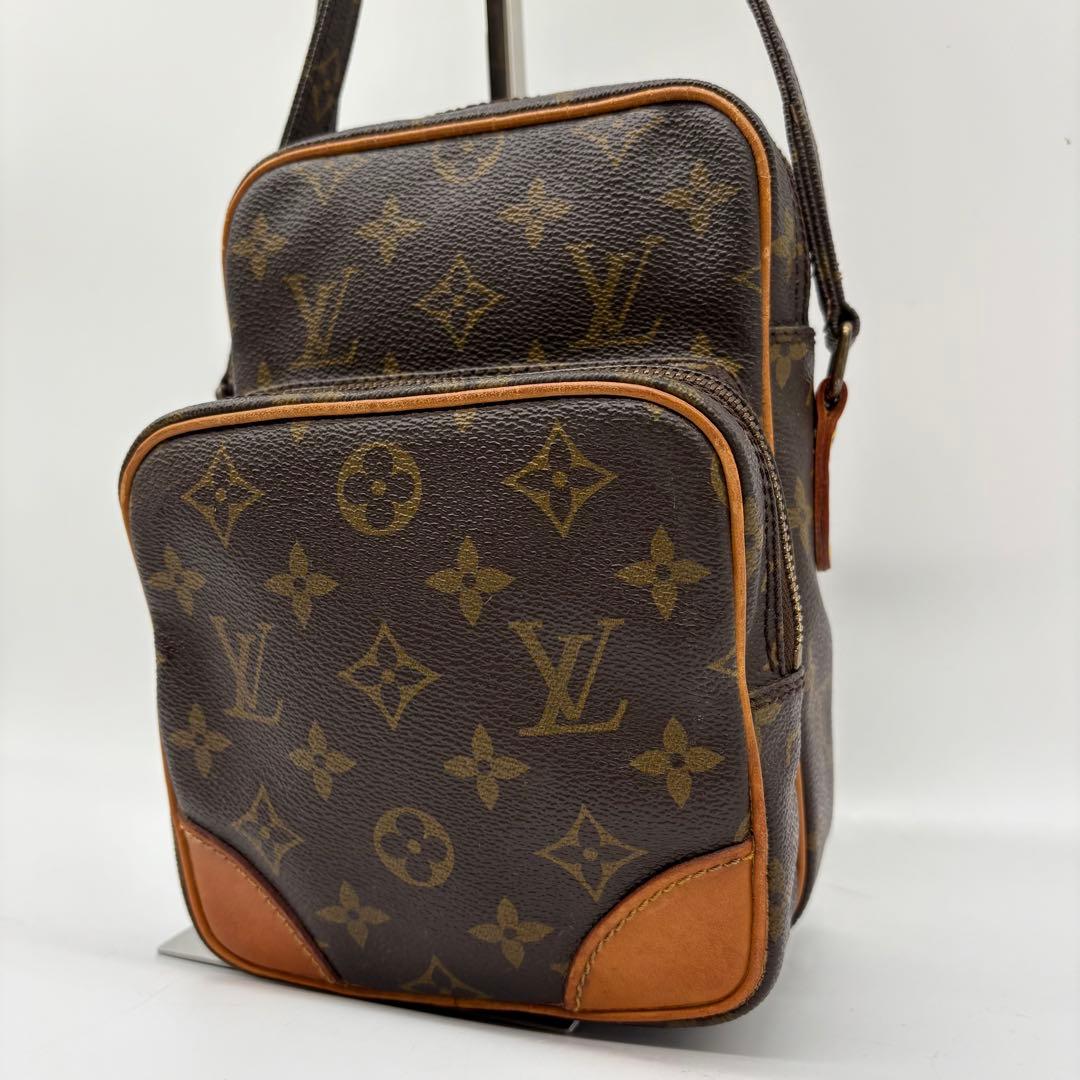 【美品】ルイヴィトン アマゾン モノグラム ショルダーバッグ レザー