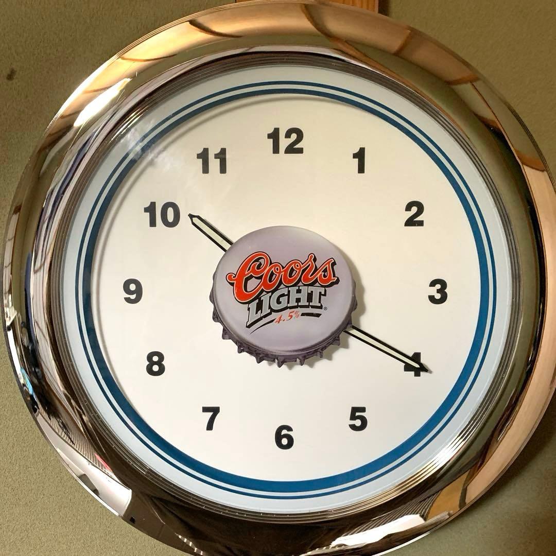Coors Light クアーズ ネオンクロック　壁掛け時計　　インテリア