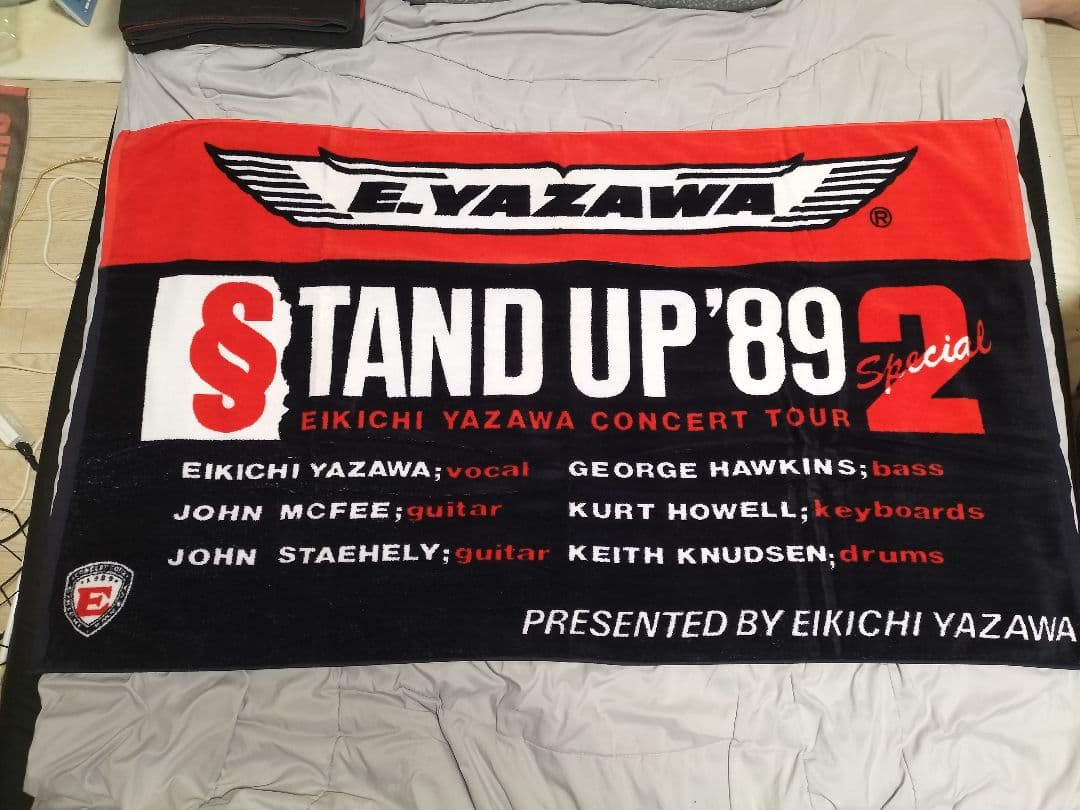 矢沢永吉 スペシャルビーチタオル STAND UP'89 2 エンブレム