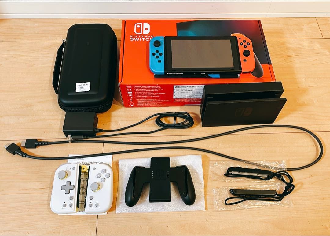 Nintendo Switch 本体セット/連射コン/SDカード/ケース