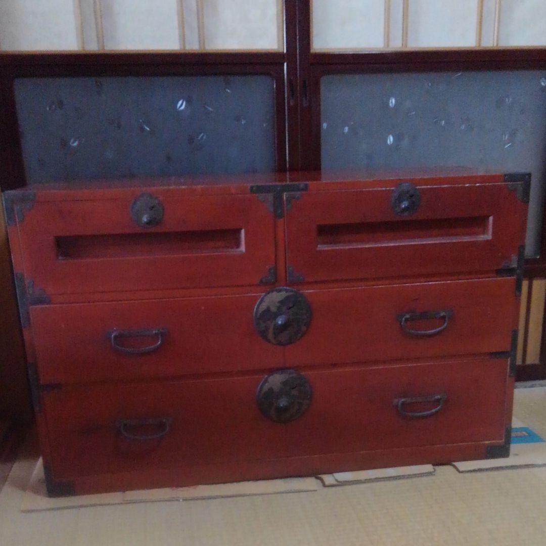 昭和　レトロ　家具　建具　タンス　着物入れ