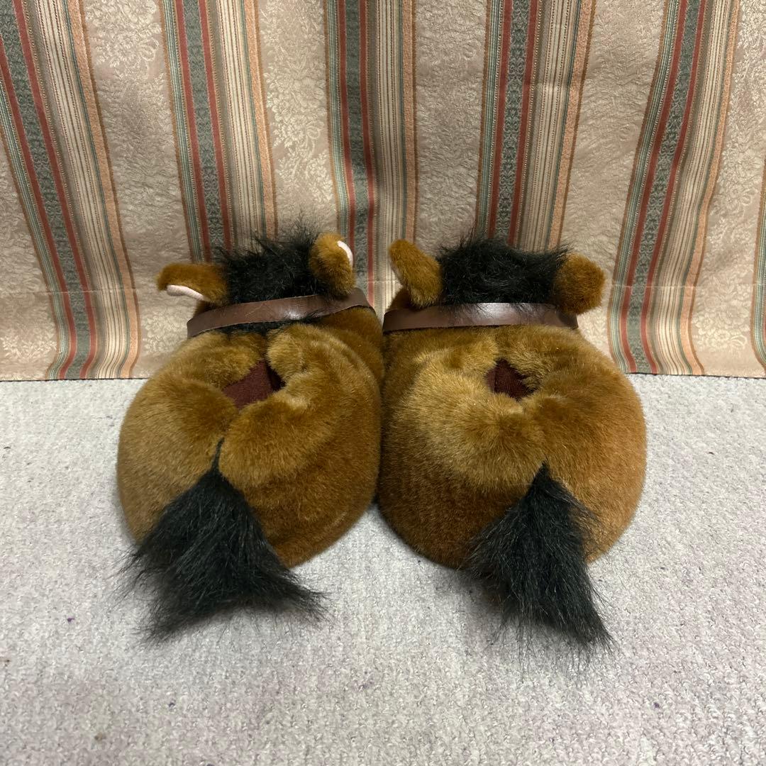 昭和 レトロ ぬいぐるみ 馬 スリッパ 吸盤 4体 午年