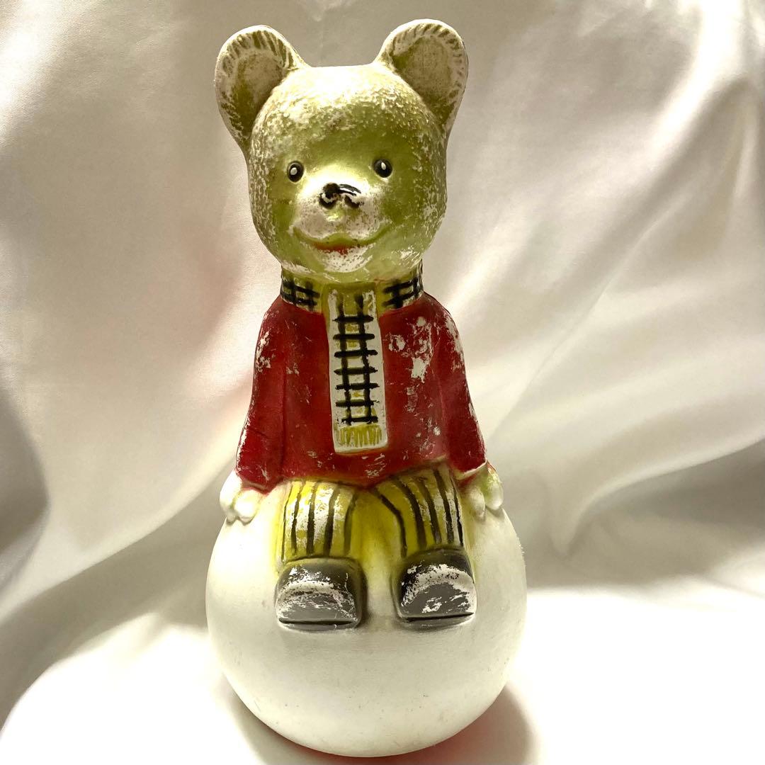 セルロイド　テディベア　おきあがりこぼし　 綺麗な音色