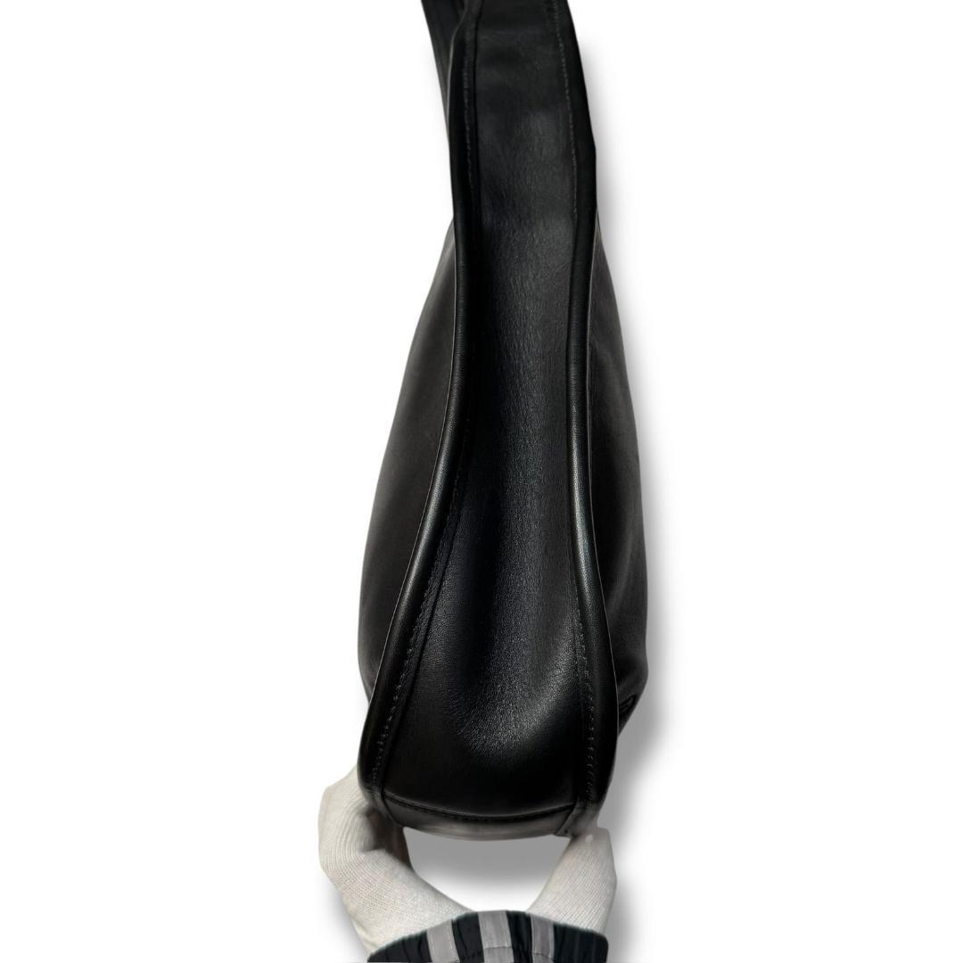 【良品】オールドコーチ　ワンショルダーバッグ　エルゴ　黒　レザー　9047