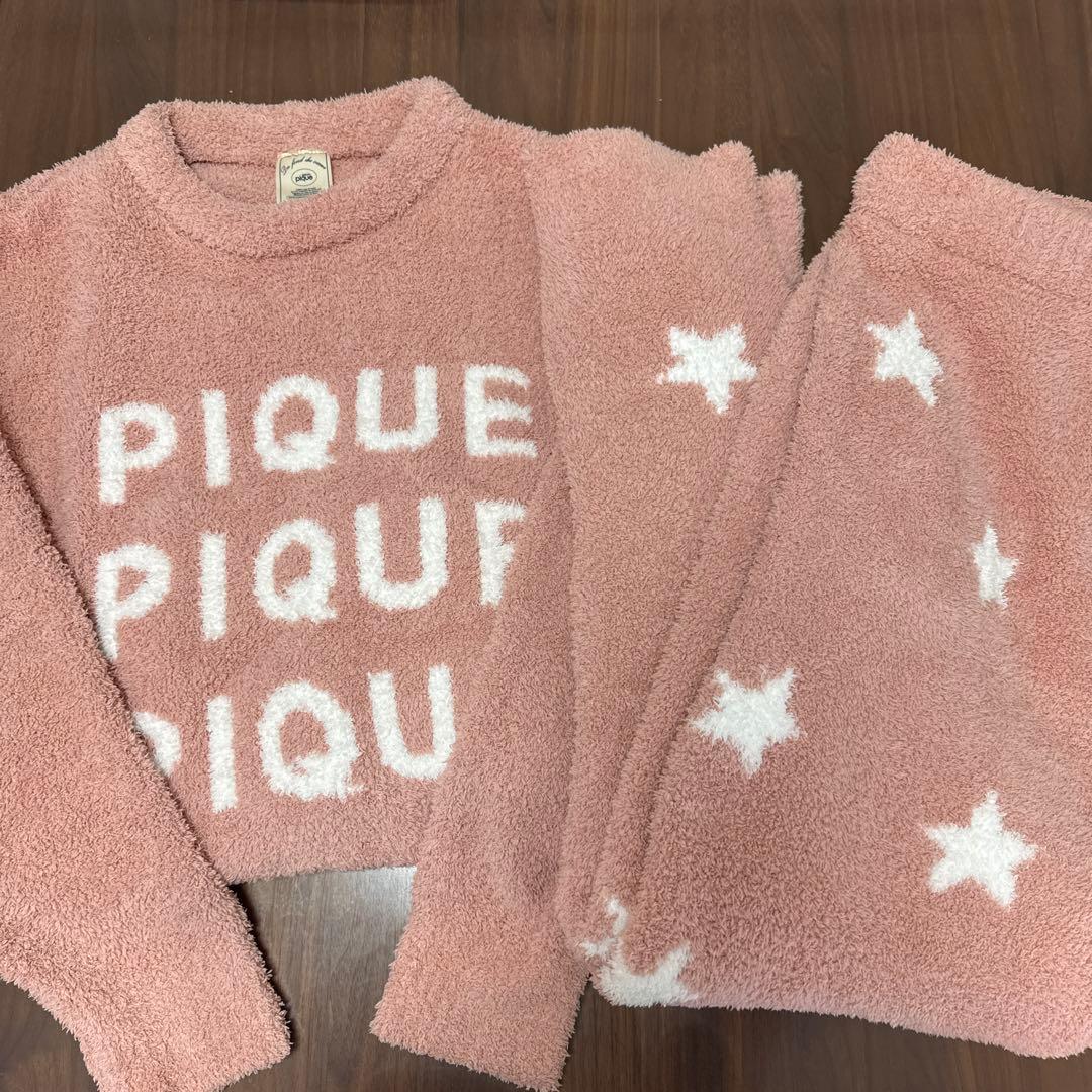 ジェラピケ ピンク 星柄 ルームウェアセット