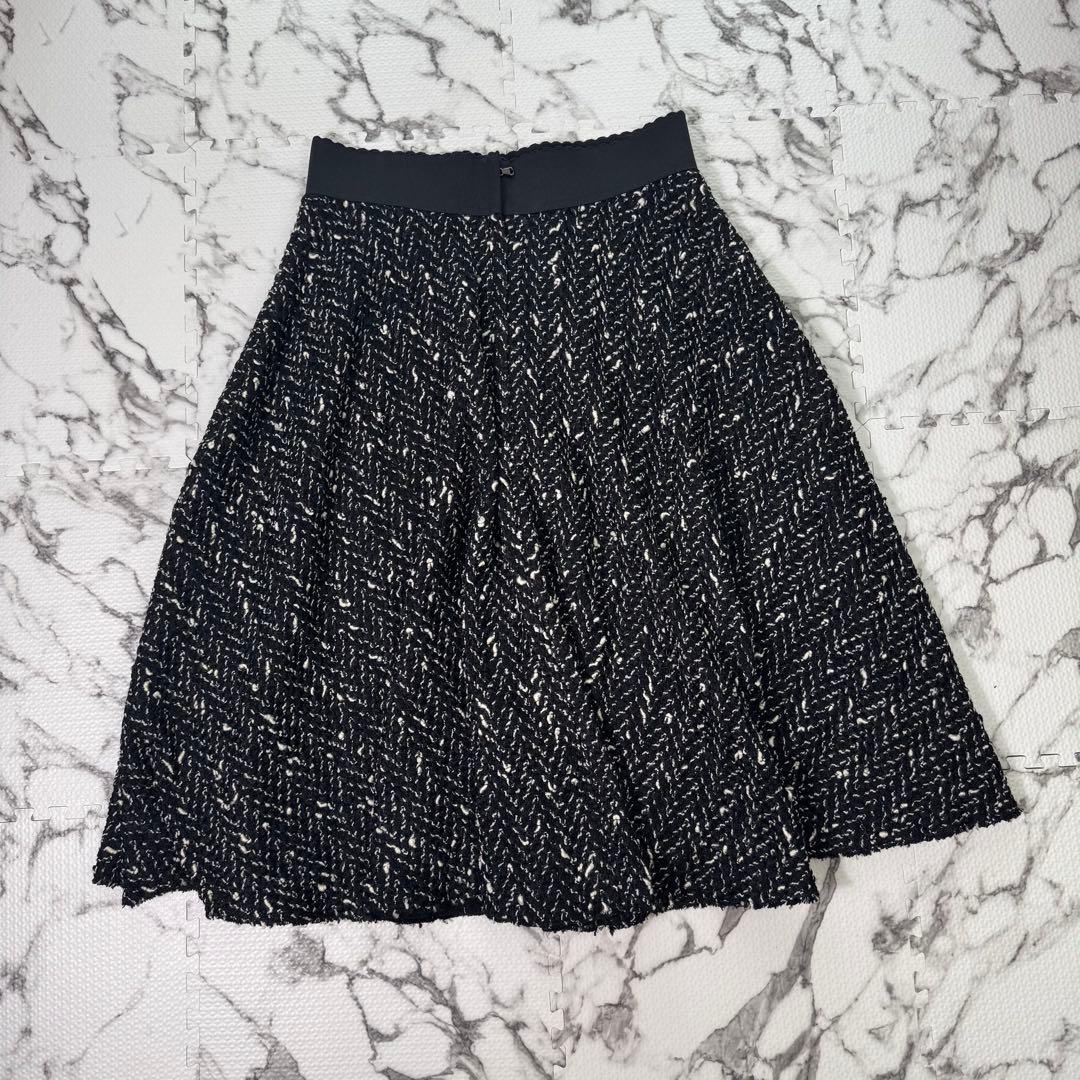 【新品タグ付き】ドルチェ＆ガッパーナ　ミックスヤーンフレアスカート　ウエストゴム