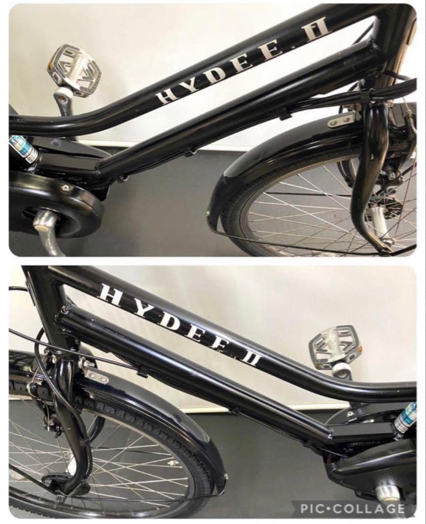 1年保証 ブリヂストン　ハイディ2 26インチ　子供乗せ　黒　電動アシスト自転車