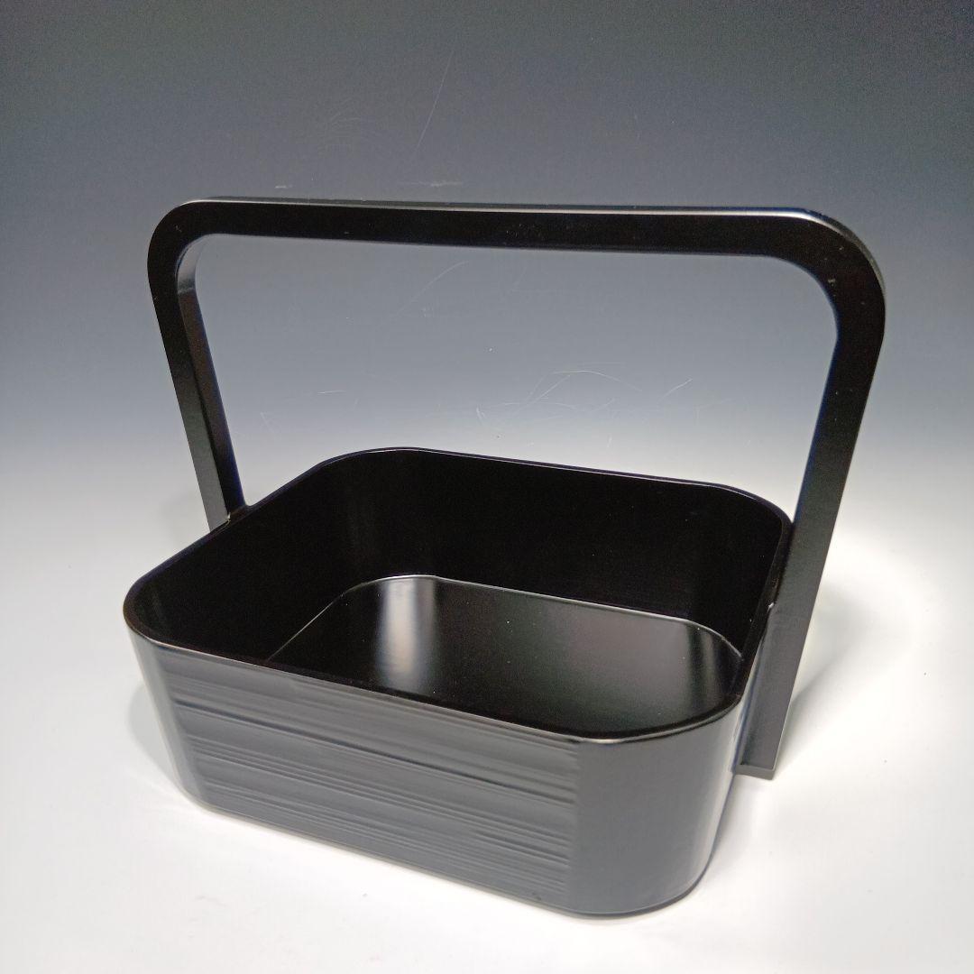 値下げ茶道具　宗恵　黒一関塗虫籠　莨盆　 共箱　美品