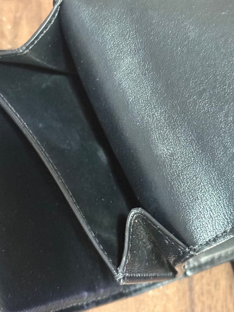 即購入OK✨美品✨CELINE✨黒 レザー ✨二つ折り財布✨