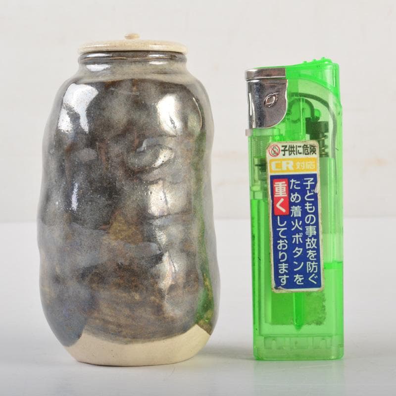 茶道具　吉向松月窯　茶入　共箱　V　6657