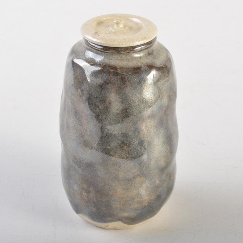 茶道具　吉向松月窯　茶入　共箱　V　6657