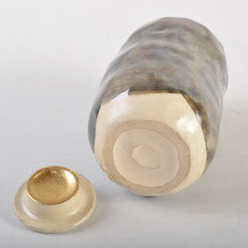 茶道具　吉向松月窯　茶入　共箱　V　6657