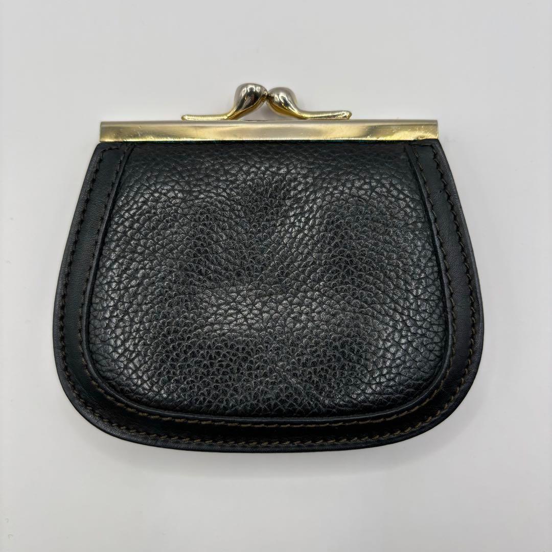 【美品/希少品】 オールド　GUCCI ケース　がま口　財布　ブラック
