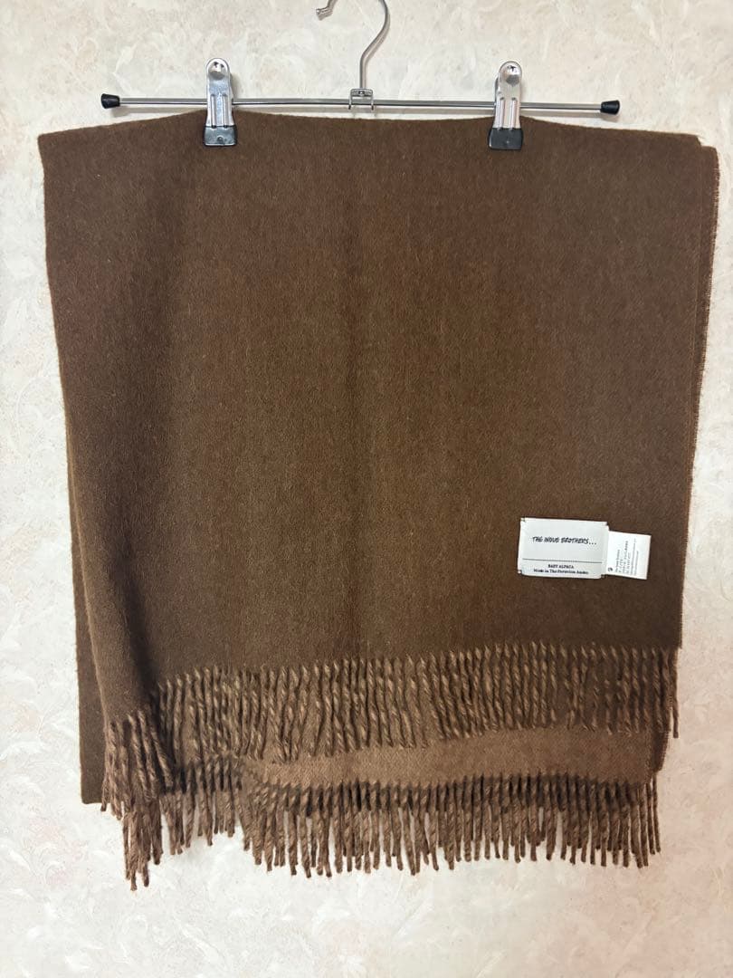THE INOUE BROTHERS... ベビーアルパカ マフラー ブラウン