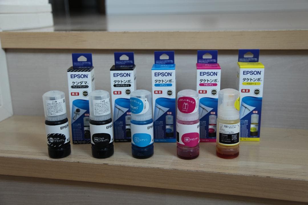 【未開封】EPSON増量インク KEN-MB/TAK-PB/C/M/Y 5色＋α