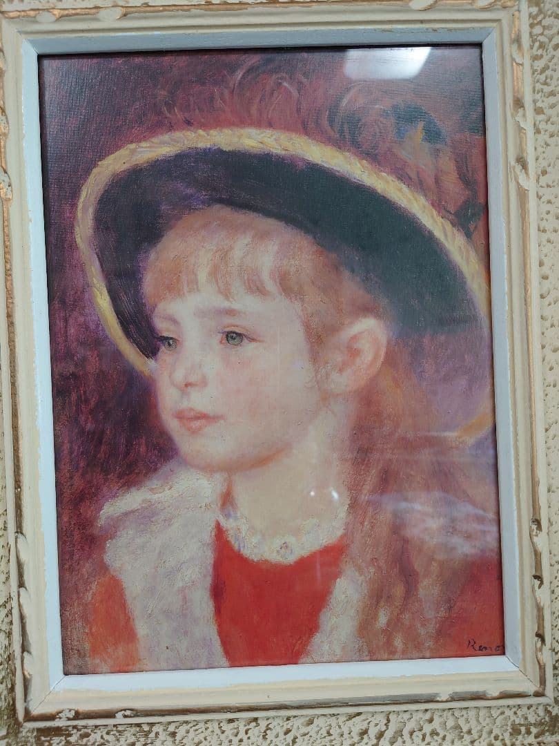 ルノワール　青い帽子を被った少女