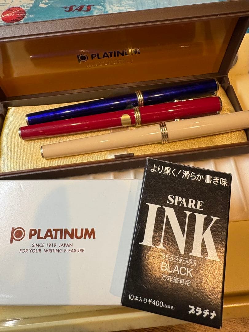 プラチナ　belage万年筆　３色セット　デッドストック