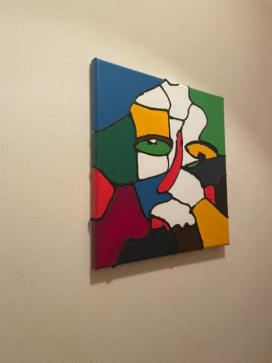 顔絵　飾り　絵画　絵