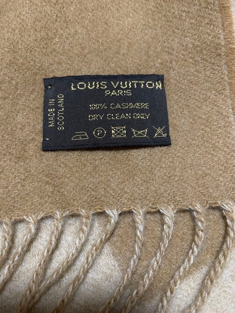 にょん　未使用級 ルイ ヴィトン エシャルプ バローダ カシミヤ100%