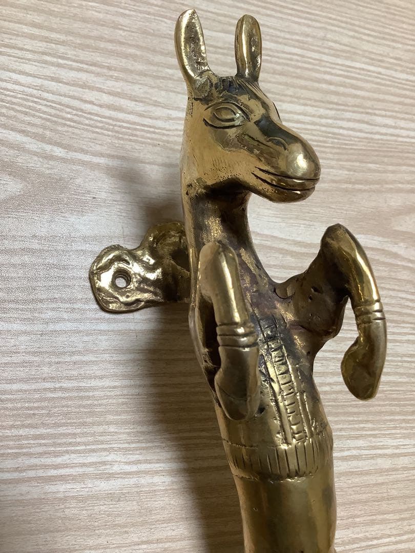 《 新品 》　ドアハンドル　チベット密教　ヒンドゥー　馬　26cm w63