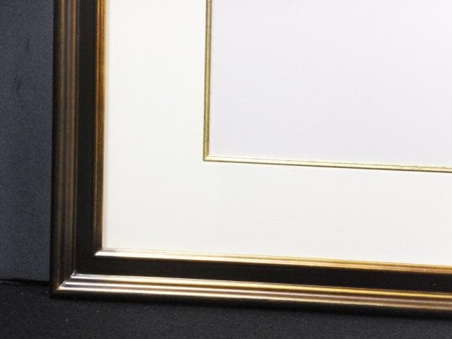 モールディング 　大全紙　水彩/版画用額縁『布張りタトウ箱　黄袋付』0109K