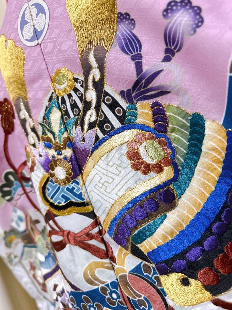 豪華刺繍入り花うさぎブランド♡七五三　5歳　男の子　紫　パープル　ゴールド