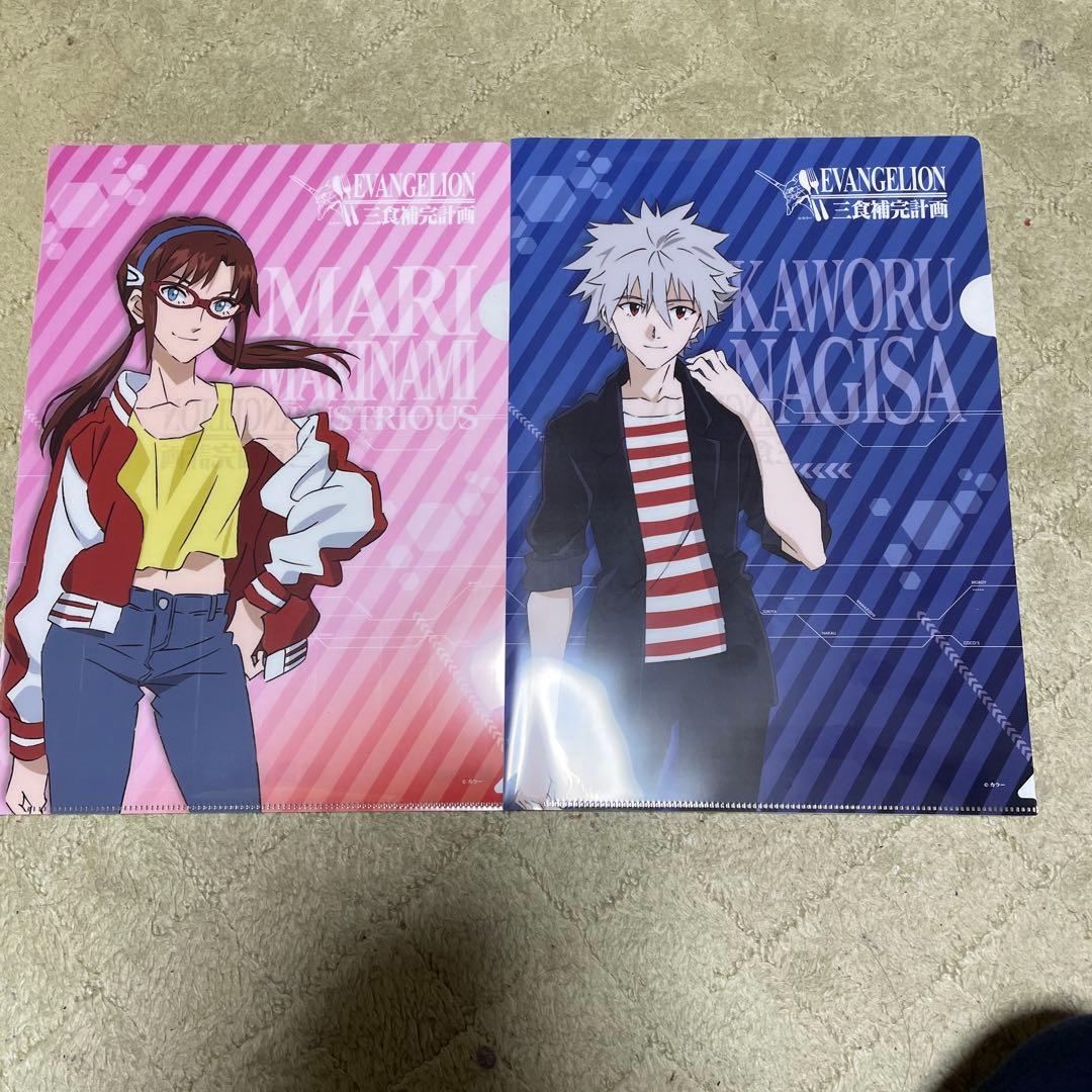 エヴァンゲリオン マクドナルド フィギュアセット　クリアファイル4枚おまけ付
