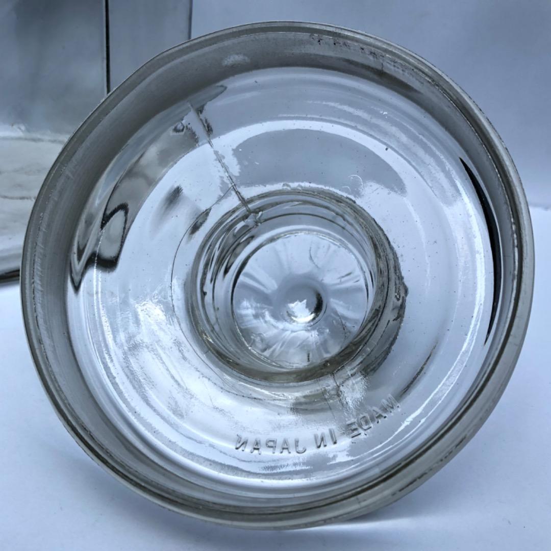 アンティーク　八角形ガラス保存容器　７０年以上前の物