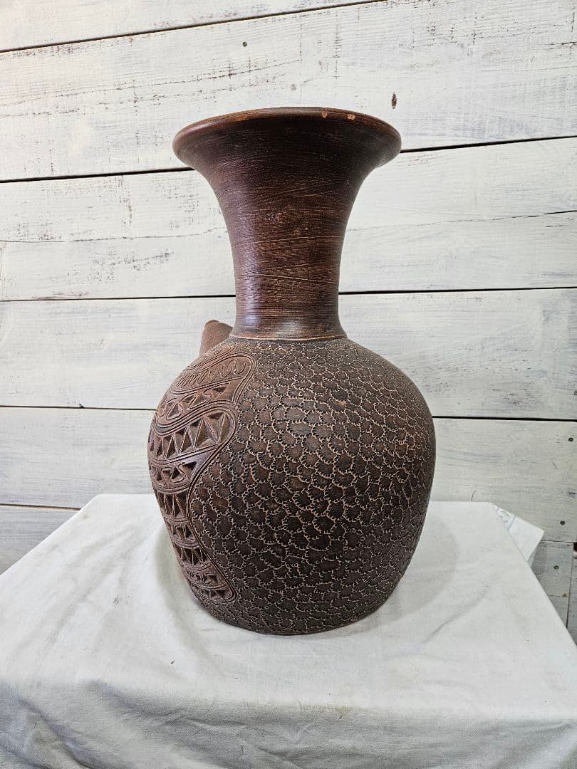 日本のアンティーク 須恵器 水瓶 壺 花瓶 土器 埴輪 土偶