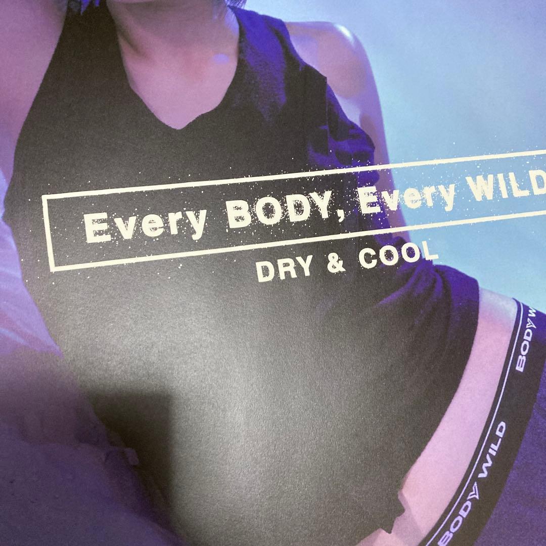 井川遥　BODY WILD FIT BOXER ポスター　美品　グンゼ　青　１