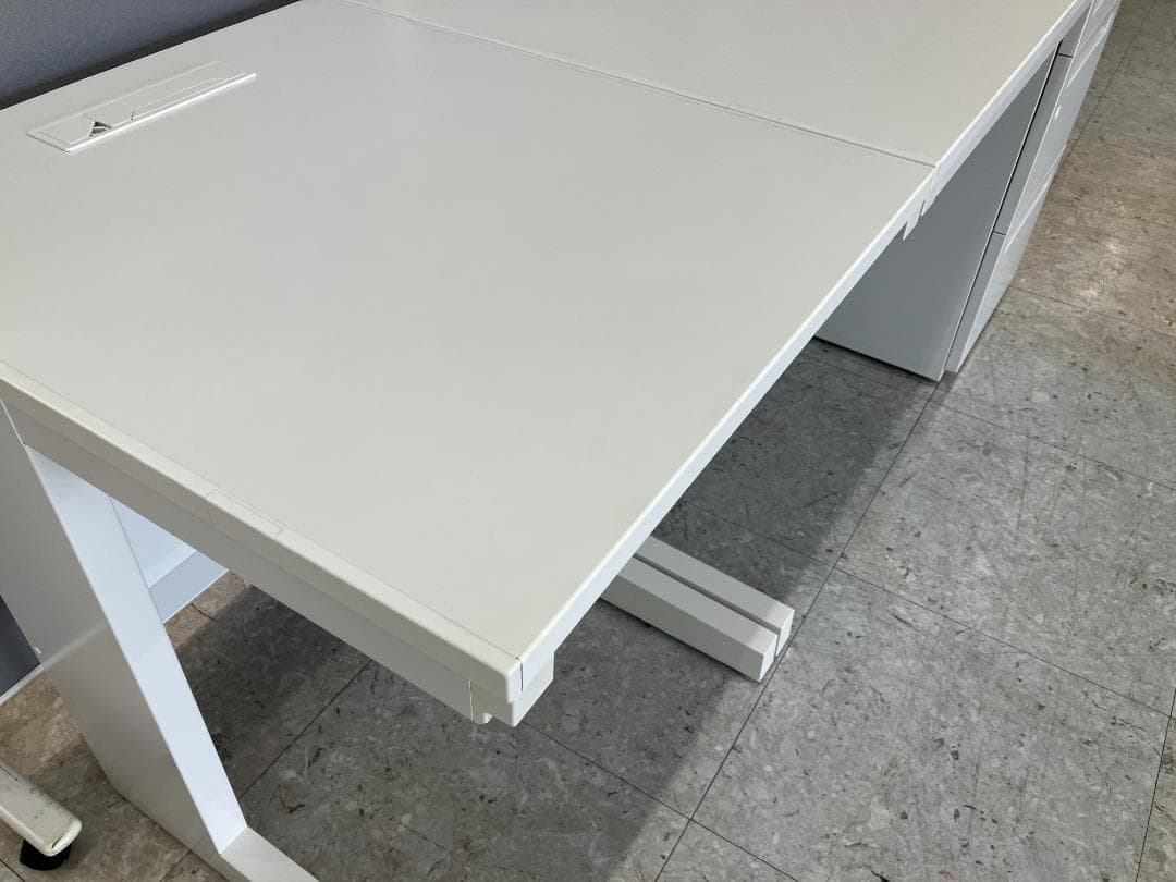 内田洋行 デスクシステム サイドデスク付き JOIFA307 ホワイト②