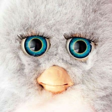 【稼働品】ファービー2 クラウディピーチ ブルー目 ドイツ語 2005