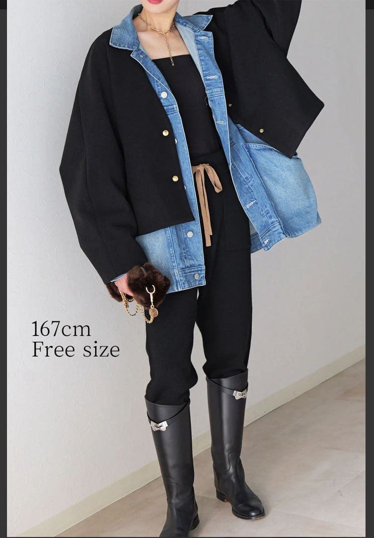 un number HUG-J オーバージャケット 黒