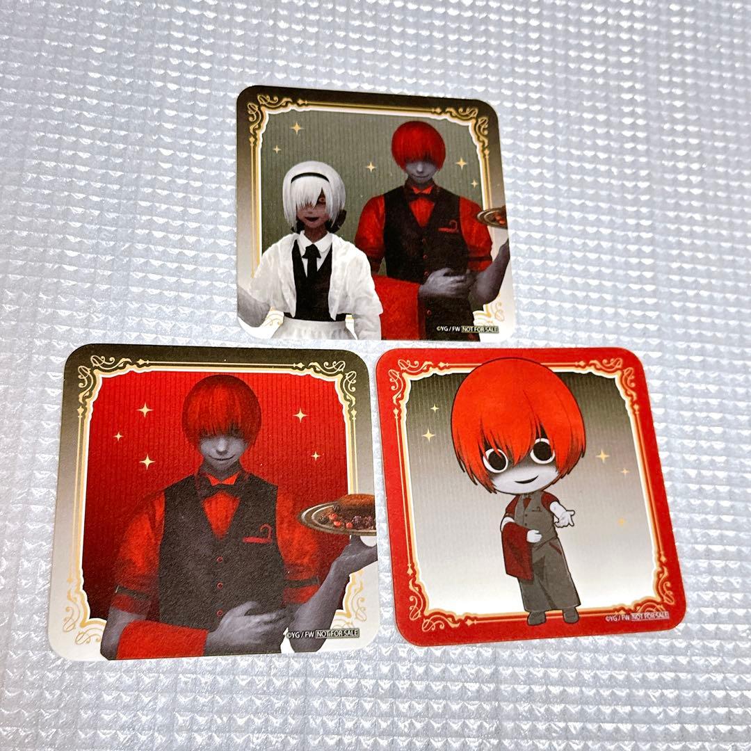 文字化化 THE キャラカフェ コースター 心斎橋カフェ限定　赤い傘の男