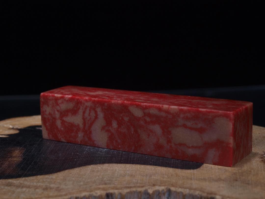 民間仕入れ品　中国清時代の鶏血石印鑑　激安骨董品 DE1600C15-3