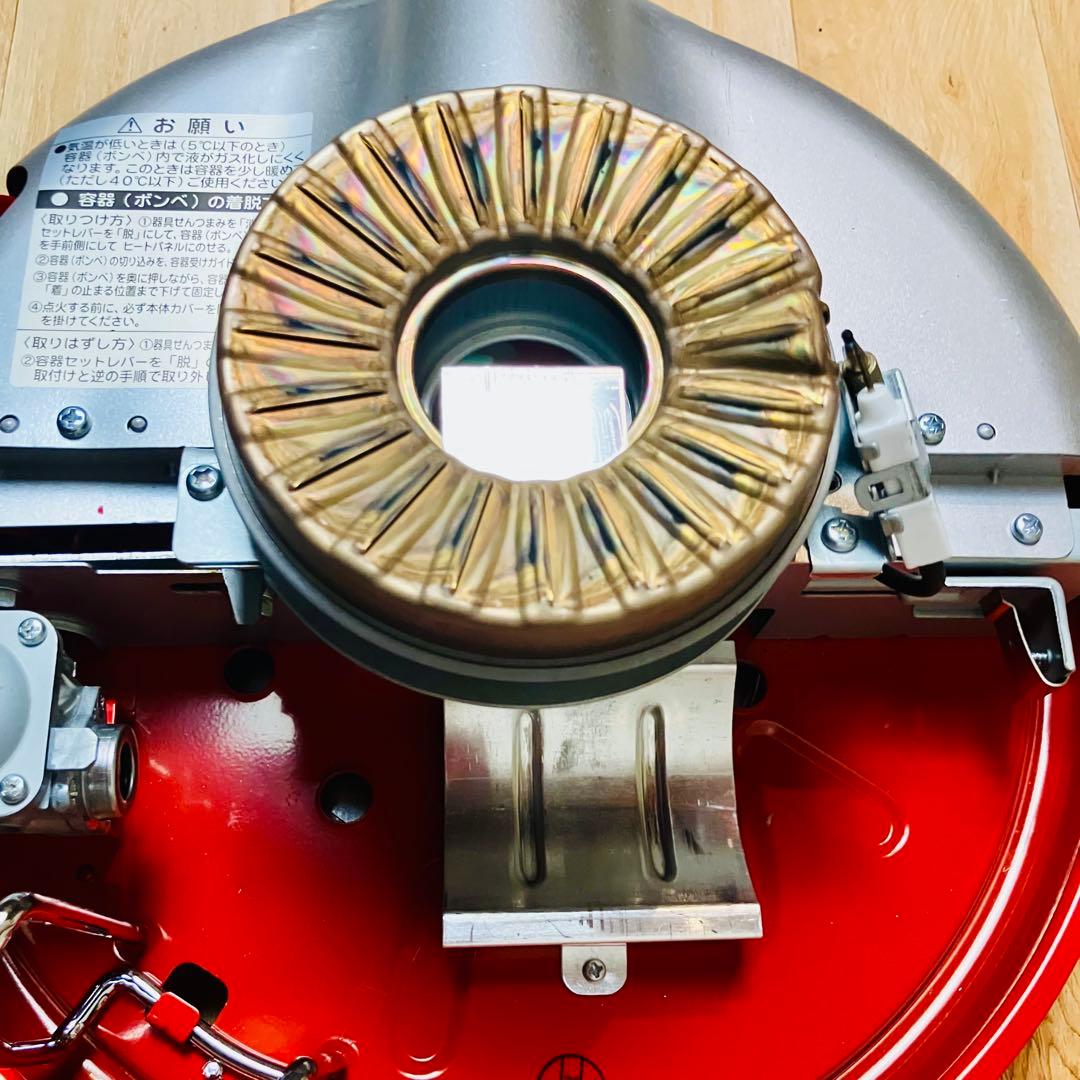 センゴクアラジン　ポータブルガスストーブ レッド SAGBF02A-R