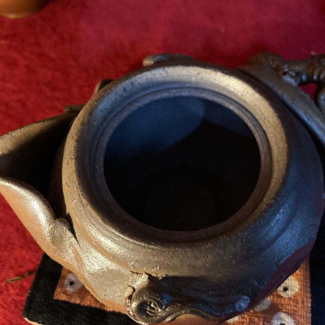 備前焼き手捻り摘みＡkl様おまとめ専用です❣️の龍の宝瓶銘有り❣️